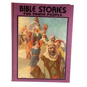 Vintage 50s Bible Stories for Young People (Platt & Munk) Hardcover Illustrated